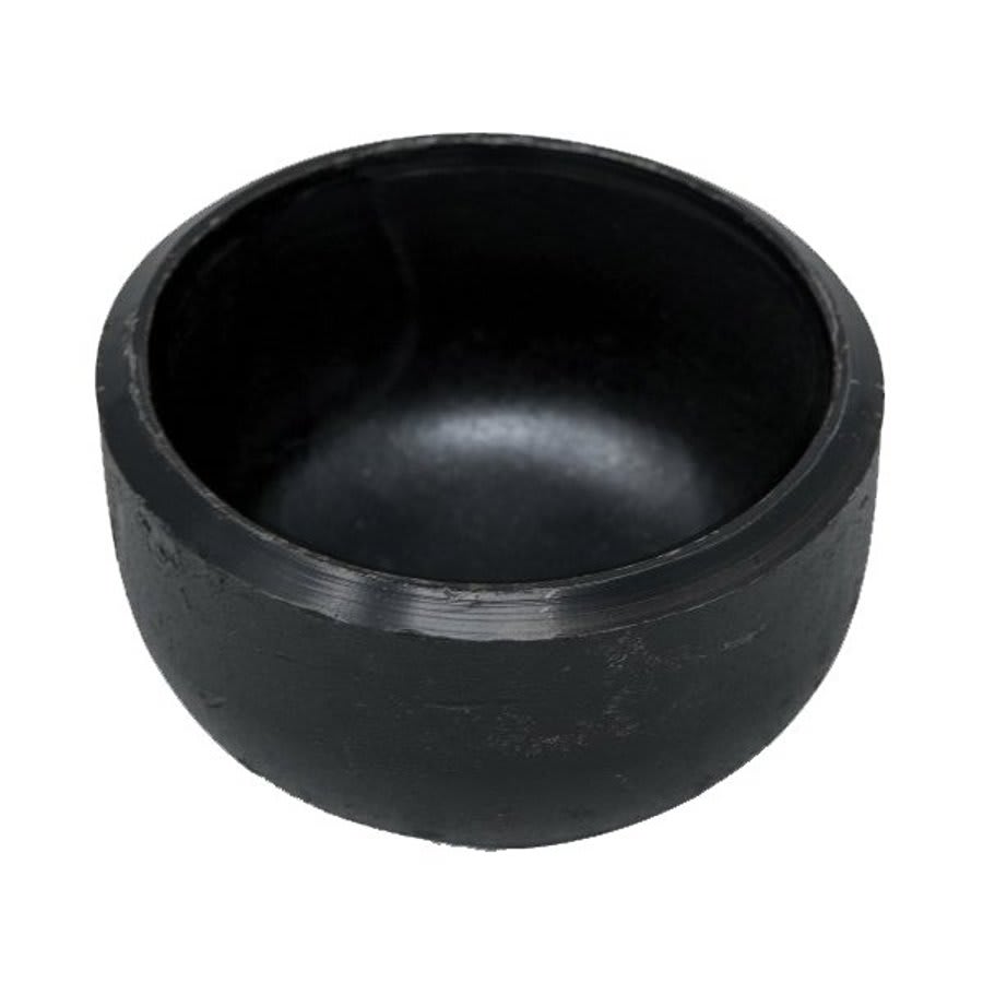 Carbon Steel Cap, 4 in, Butt Weld, Import