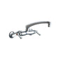Kitchen Faucet, Wall Mount, ADA, 2 Lever Handle, 2-Hole, Polished Chrome