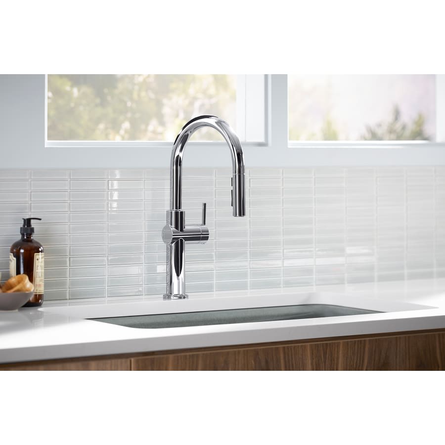 Crue 1.5 GPM Single Hole Pull Down Kitchen Faucet - Includes Escutcheon