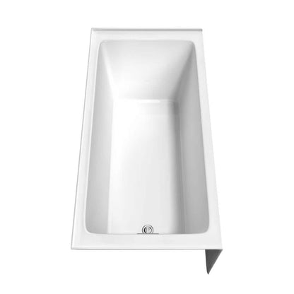 Grayley 60 in. L x 30 in. W Acrylic Left Hand Drain Rectangular Alcove Bathtub in White with Chrome Trim