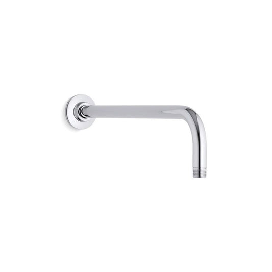 Shower Arm, Wall Mount, 14-5/8 in L, Polished Chrome