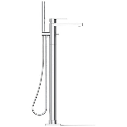 Parallel Floor Mounted Tub Filler - Includes Hand Shower
