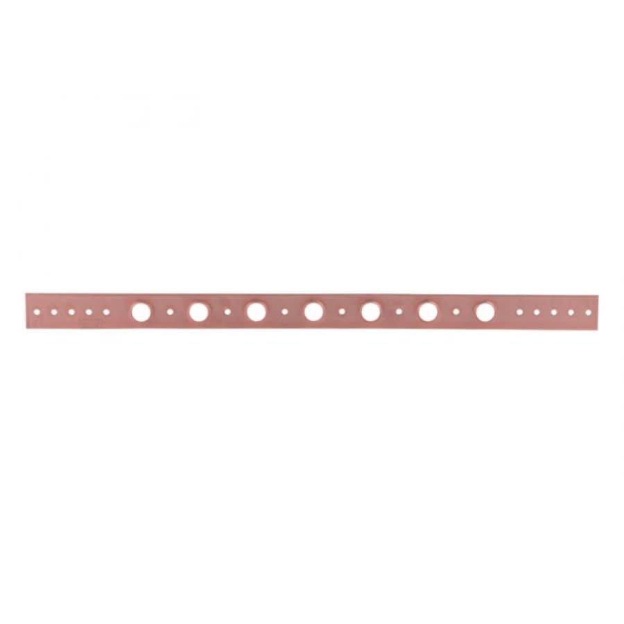 Flat Bracket, 5/8 in Hole, 25 lb, Cold Rolled Steel, Copper Bonded™ Domestic