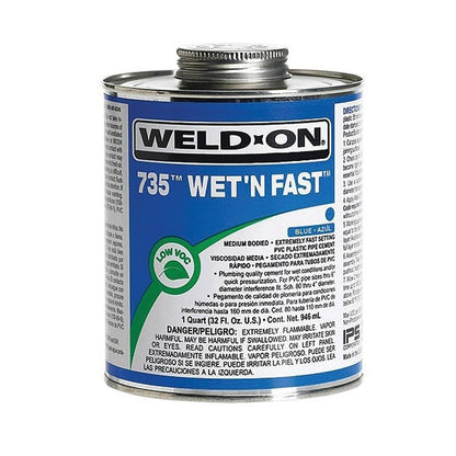 735™ Medium Body Cement, 1/4 pt, Blue, For PVC