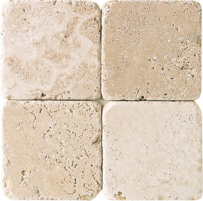 Travertine Mediterranean Ivory Square 12X12 Honed