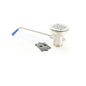 Twist Lever Handle Sink Drain, 2 in, Nickel Plated, Brass Drain