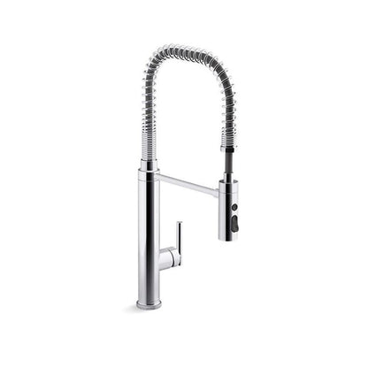 Purist® Kitchen Faucet, Deck Mount, ADA, 1 Lever Handle, 1-Hole, Polished Chrome
