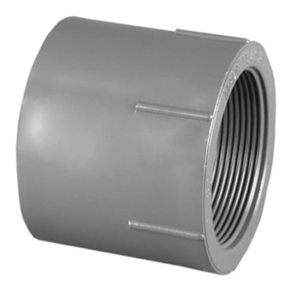 Female Adapter, 4 in, Socket x FNPT, SCH 80/XH, PVC