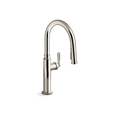 Edalyn™ by Studio McGee Kitchen Faucet, Deck Mount, 1 Lever Handle, 1-Hole, Vibrant Polished Nickel
