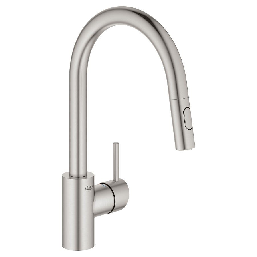 Concetto™ Kitchen Faucet, Deck Mount, ADA, 1 Lever Handle, 1-Hole, SuperSteel