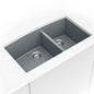 Grey Quartz Double Bowl 60/40-3219