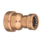 CopperLOC™ Reducer Coupling, 1 x 1/2 in, Push, Copper