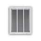 Stamped Fixed Hinge Face Return Filter Grille, 16 x 20 in, 1/2 in Spacing, 1 in Filter, Steel, White