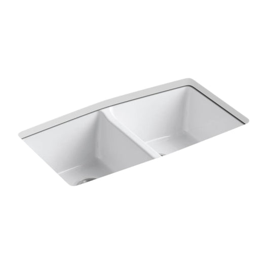 Brookfield 33" Double Basin Undermount Enameled Cast - Iron Kitchen Sink