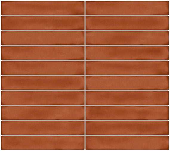 Artcrafted Cotto Rectangle, Handcrafted 3X12 Glossy
