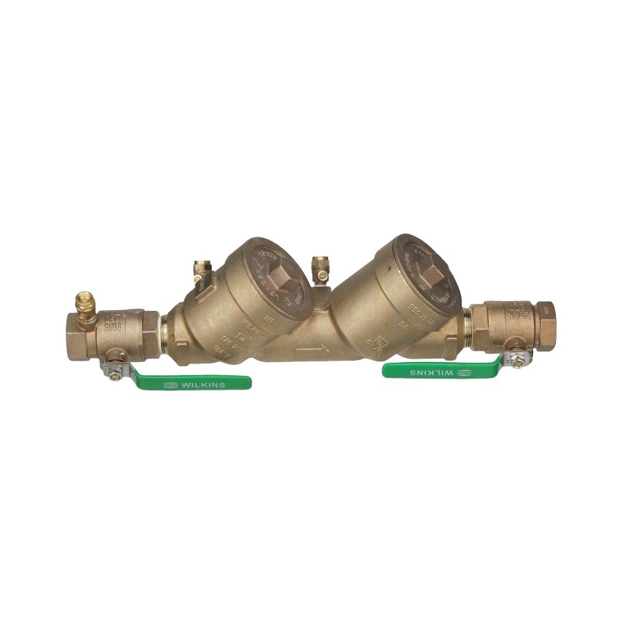 950XLT2 Double Check Backflow Preventer, 1-1/4 in, FNPT, Bronze