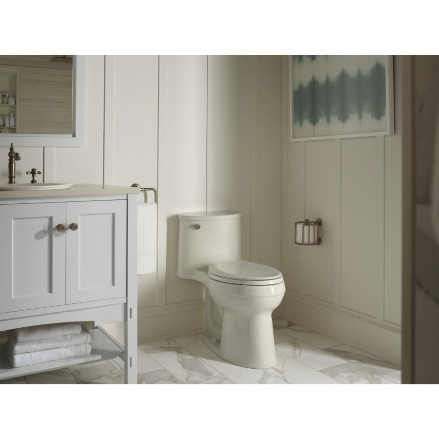 Adair 1.28 GPF One-Piece Elongated Comfort Height Toilet with AquaPiston Technology - Seat Included