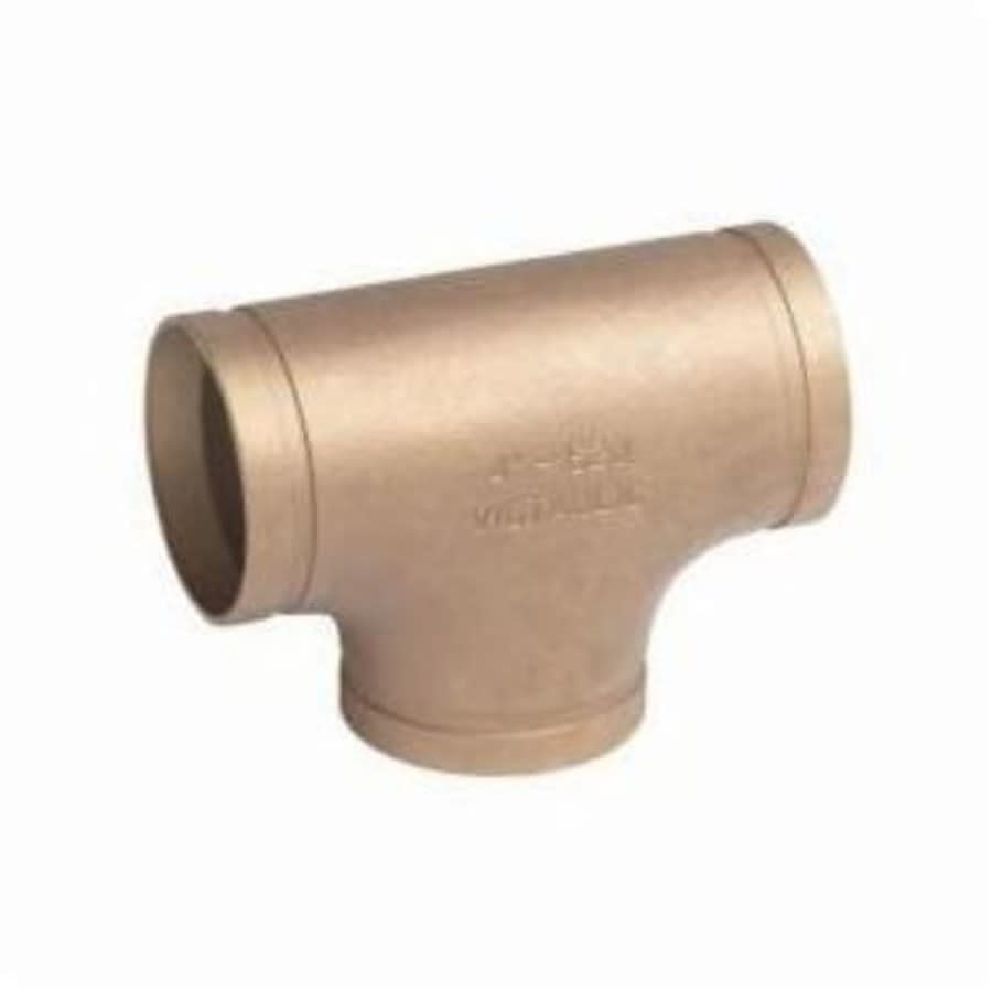 Tee, 3 in, Groove, Copper
