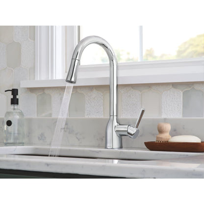 Adler 1.5 GPM Single Hole Pull Down Kitchen Faucet