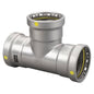Gas Tee, 3 x 2-1/2 in, Press, Carbon Steel