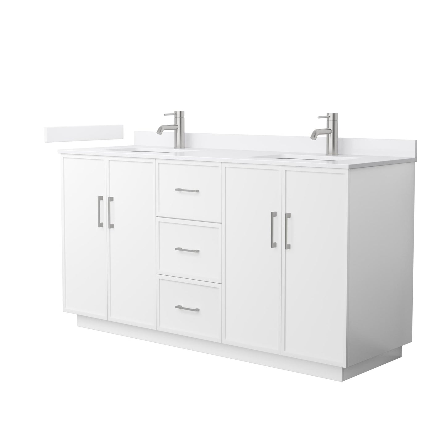 Elan Double Bathroom Vanity with Toe Kick - 66W x 35H x 22D