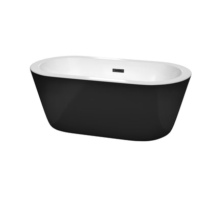 Mermaid Freestanding Bathtub - 59.75W x 23H x 29.25D