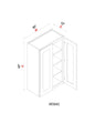 Wall Cabinet - 30"W x 42"H x 12"D