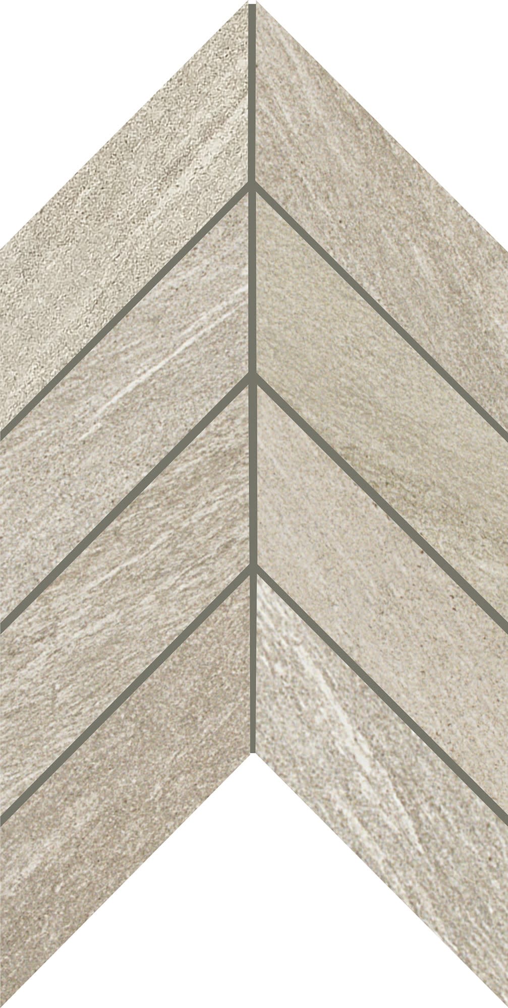 Montesano Light Gray Chevron 2X5 Matte