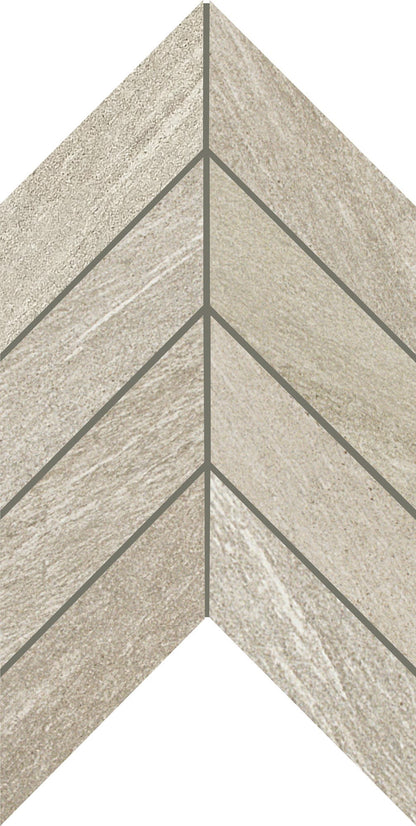 Montesano Light Gray Chevron 2X5 Matte