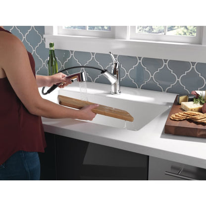 Collins Pull-Out Spray Kitchen Faucet with Optional Escutcheon Plate - Includes Lifetime Warranty