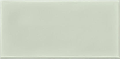 RetroSpace Remix Succulent Green Rectangle, Undulated 3X6 Glossy