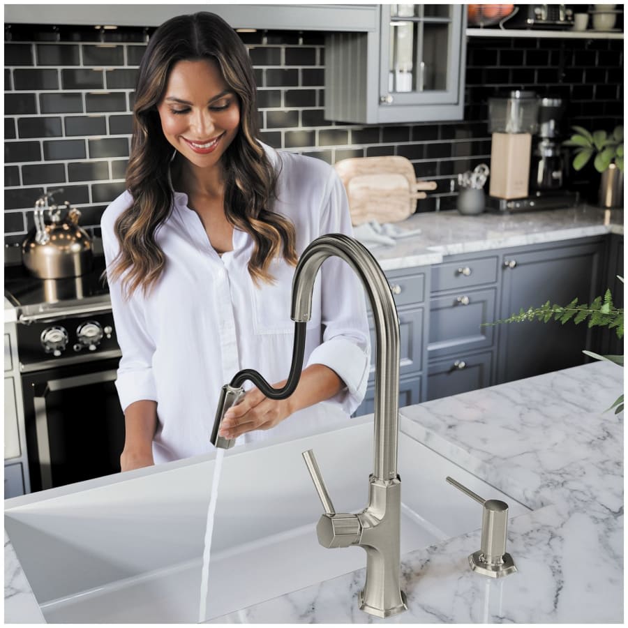 Locarno 1.75 GPM Pull Down Kitchen Faucet HighArc Spout with Magnetic Docking & Toggle Spray Diverter - Limited Lifetime Warranty