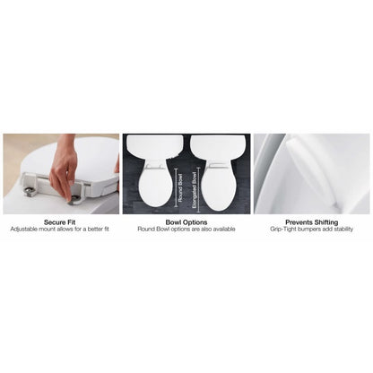 Cachet Elongated Closed-Front Toilet Seat with Soft Close and Quick Release