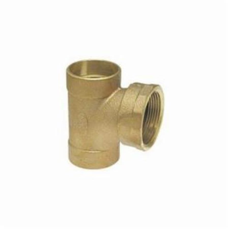 DWV Sanitary Tee, 1-1/2 in, C x C x FNPT, Copper