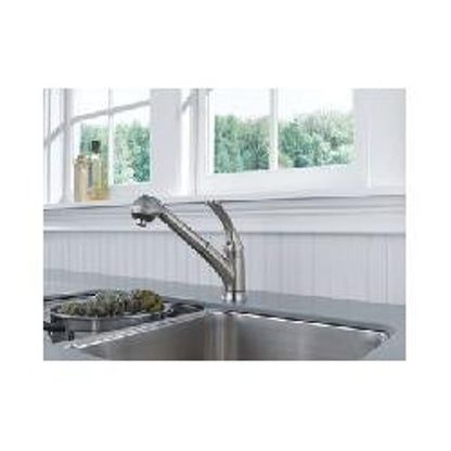 Foundations® Kitchen Faucet, Deck Mount, ADA, 1 Lever Handle, 1 or 3-Hole, Stainless