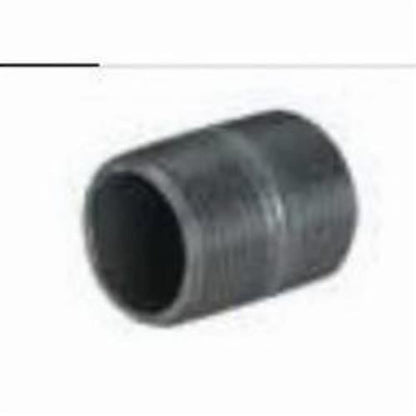 Nipple, 3/8 in, 2-1/2 in L, MNPT, Steel, Black, SCH 40/STD