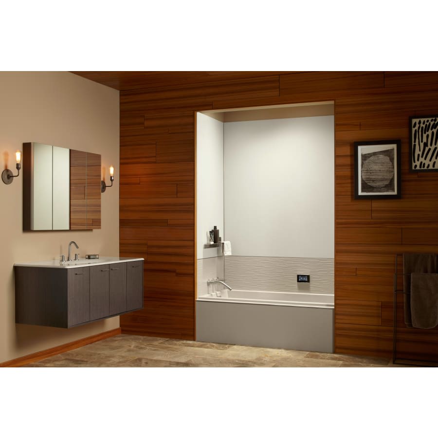 Verdera 40"w x 30"h Triple Door Medicine Cabinet with Triple Mirror Design