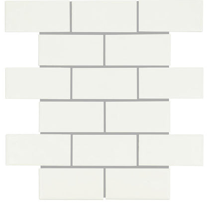 Artezen Elegant White Brick 2X4 Glossy