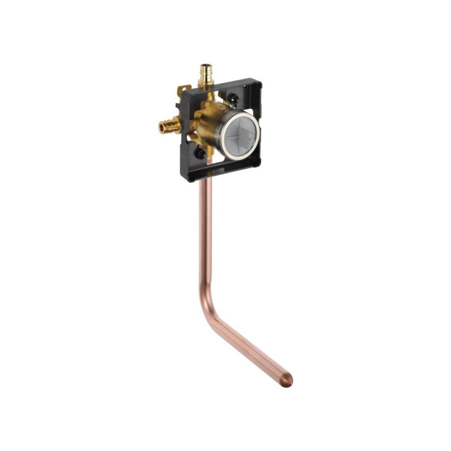 MultiChoice® Universal Prefab Shower Rough-In Valve Body, 1/2 in, Cold Expansion PEX Inlet x 1/2 in, Pex Cold Expansion Outlet, Forged Brass Body