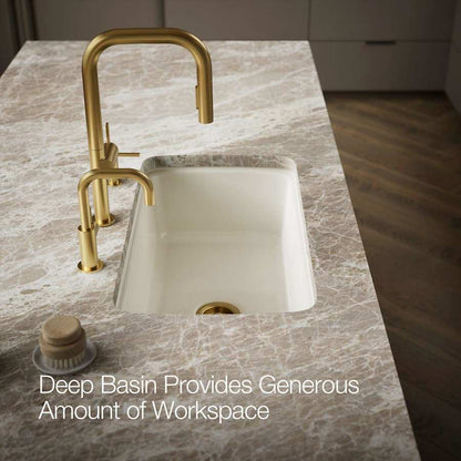 Cape Dory 33" Single Basin Under-Mount Enameled Cast-Iron Kitchen Sink