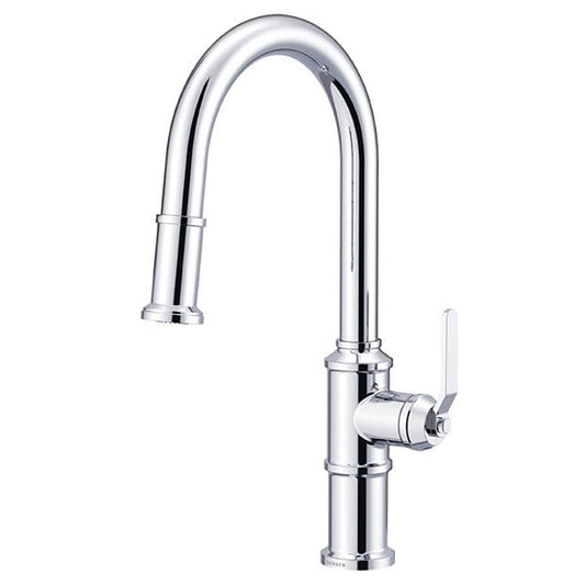 Kinzie® Kitchen Faucet, Deck Mount, ADA, 1 Lever Handle, 1-Hole, Polished Chrome