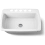 Cape Dory 33" Single Basin Under-Mount Enameled Cast-Iron Kitchen Sink