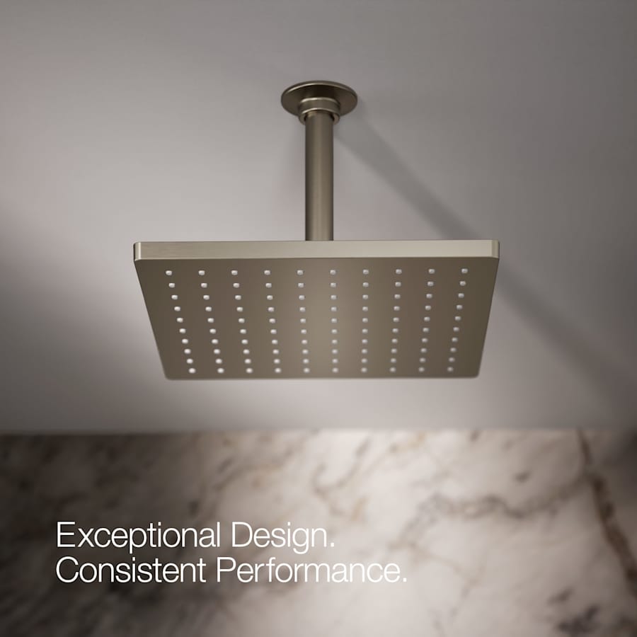 Honesty Square 10" Single Function 1.75 GPM Rainhead with MasterClean Sprayface