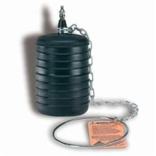 Test-Ball® Pneumatic Pipe Plug, 1-1/4 to 1-1/2 in Pipe, 13 psi, Natural Rubber