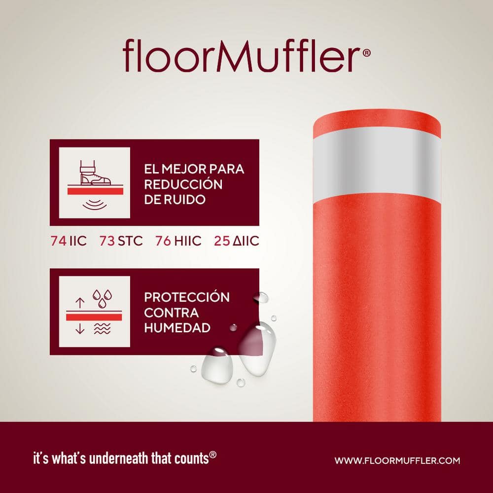 300 sq. ft. 4 ft. x 75 ft. x 0.08 in. Premium Underlayment for Laminate, Hardwood and Engineered Floors