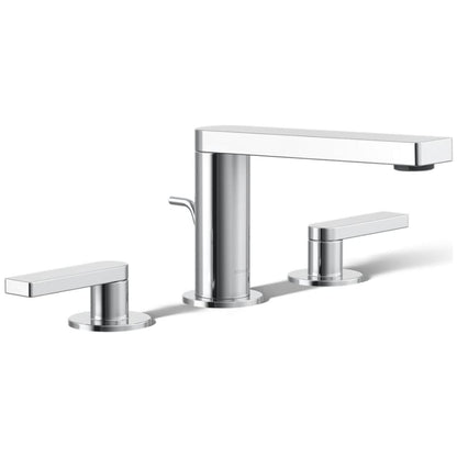 Composed Widespread Bathroom Faucet with Lever Handles - Pop Up Included
