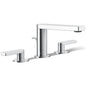 Composed Widespread Bathroom Faucet with Lever Handles - Pop Up Included