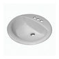 BASYS® Top Mount Lavatory Sink, ADA, 20 x 17 x 7-1/2 in, Vitreous China, White