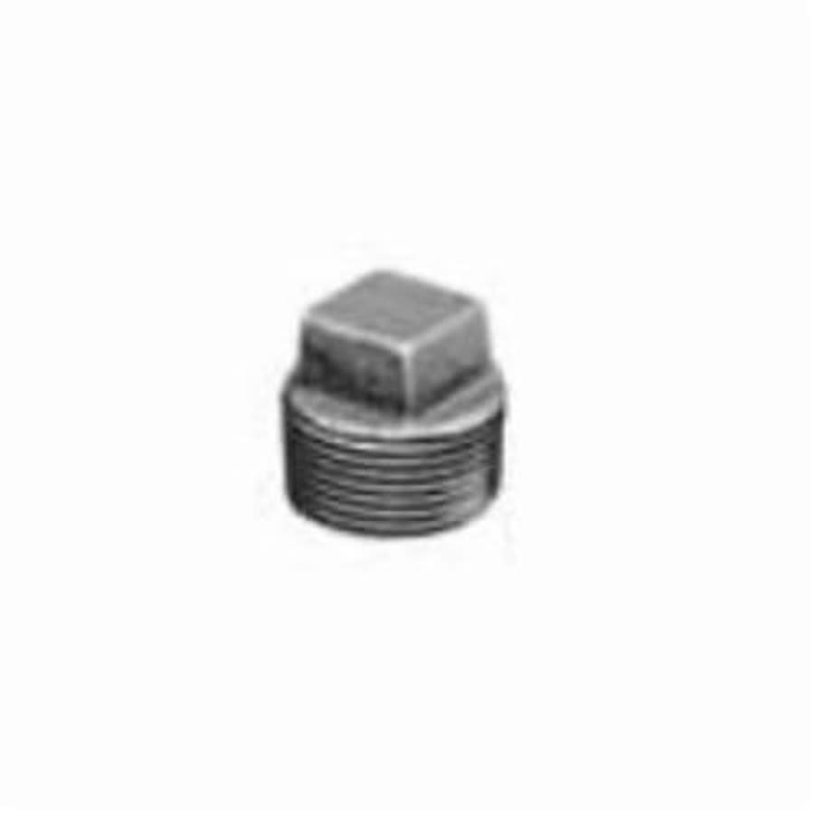 Square Head Plug, 1 in, MNPT, 150 lb, Malleable Iron, Black