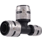 Tee, 3/4 x 1/2 x 3/4 in, Push, Plastic
